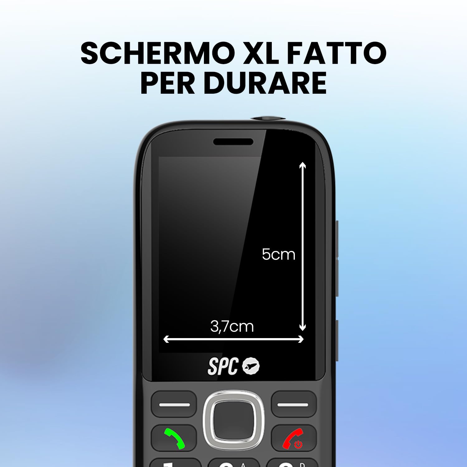 SPC FORTUNE 2 MAX - Cellulare senior, 4G e base di ricarica | Display 2,4" antigraffio, tasti grandi, suoneria 104dB, SOS, ICE e configurazione a distanza