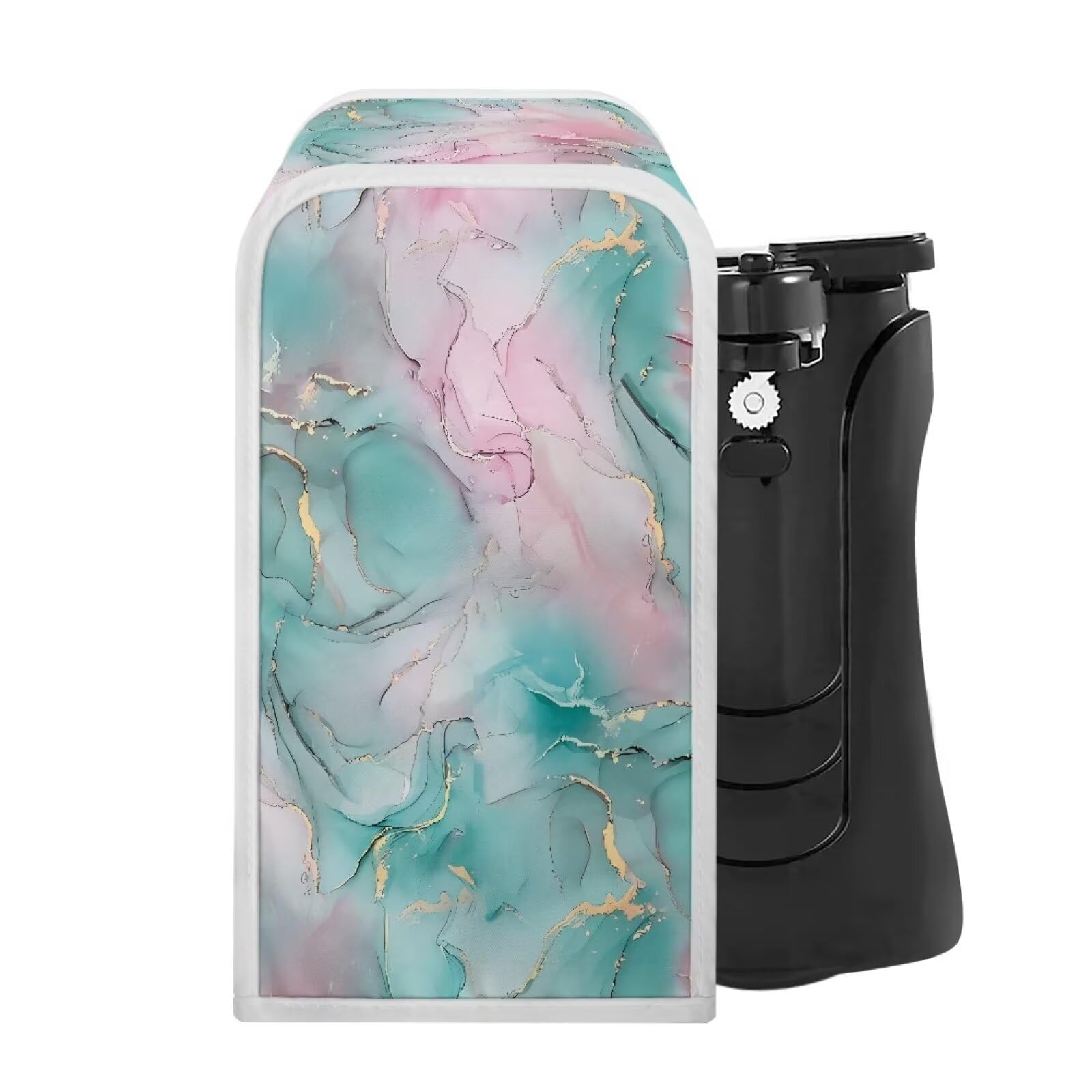 ZOUTAIRONG Marble Can Opener Cover Aqua Can Opener Dust Cover Home Kitchen Decorative Black Electric Can Opener Covers for Gifts