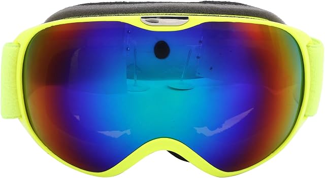 Ski Goggles, for Kids Girls Boys, Adjustable Snow Snowboard Goggles, AntiFog Windproof UV Protection, Double Layer Coated PC Lens for Wearing Glasses