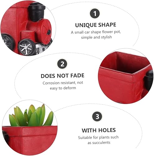 Miniatura 5 de Yardwe Maceta de escritorio de estilo minimalista, maceta de cactus para oficina, cocina, patio