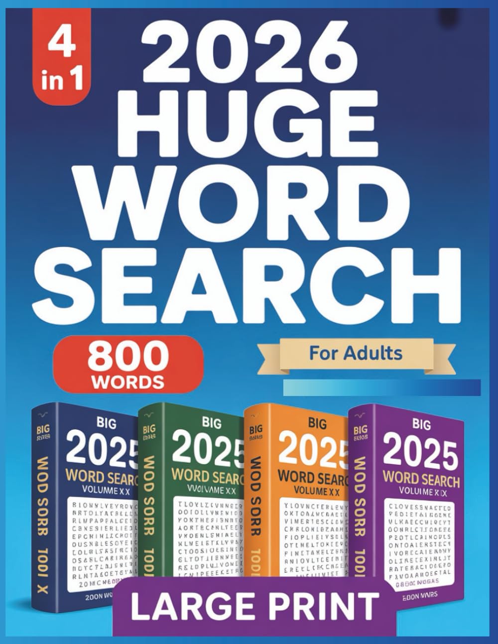 Large Print Word Search Books for Adults: A Mind-Calming Collection of Word Challenges for Adults & Seniors