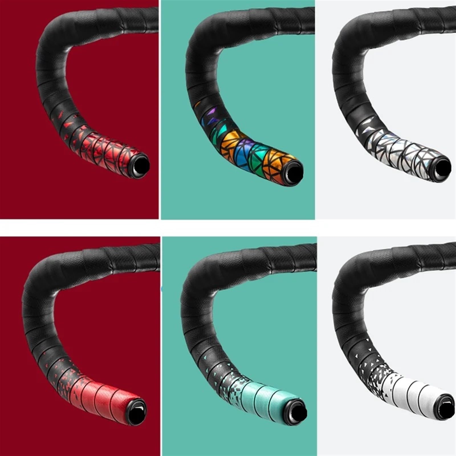 Nastro Manubrio Bici Corsa Nastro Manubrio da Ciclismo su Strada da 210 cm, 2,3 mm, in PU Eva Spesso, Antiscivolo, Resistente all'Usura, Antiurto, Accessori for Bici(BDTK-BKBK)