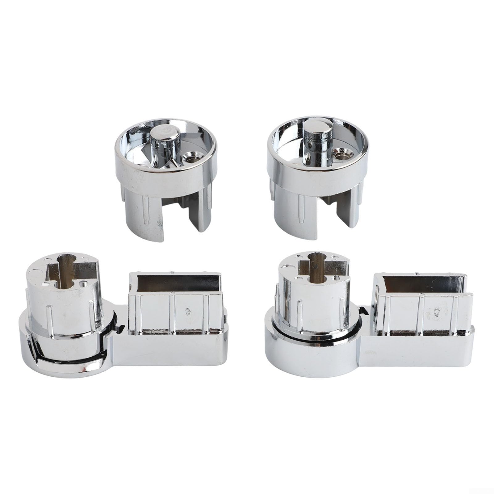 Shower Screen Bath Hinge Brackets Set with Chrome Plated ABS Material Designed for 6mm Glass Door Secure and Stable Fit Suitable for Bath or Shower Walls