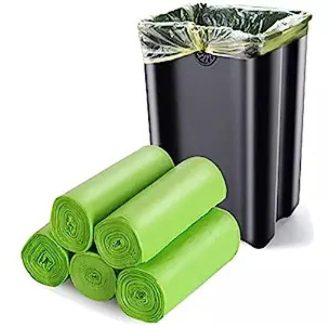 Biodegradable Garbage Bags Medium Size (48×53 cm) (Pack Of 3) (90 Bags) Dustbin Bags For Home Office Hotels (Medium)-image-21