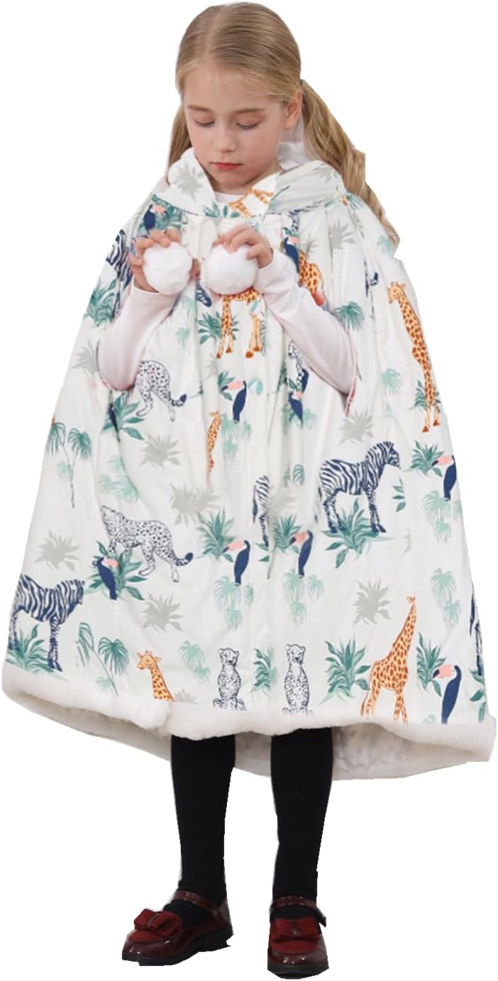 Insular Kids Car Seat Poncho, Baby Baby Girls Hooded Cape Cloak Coat