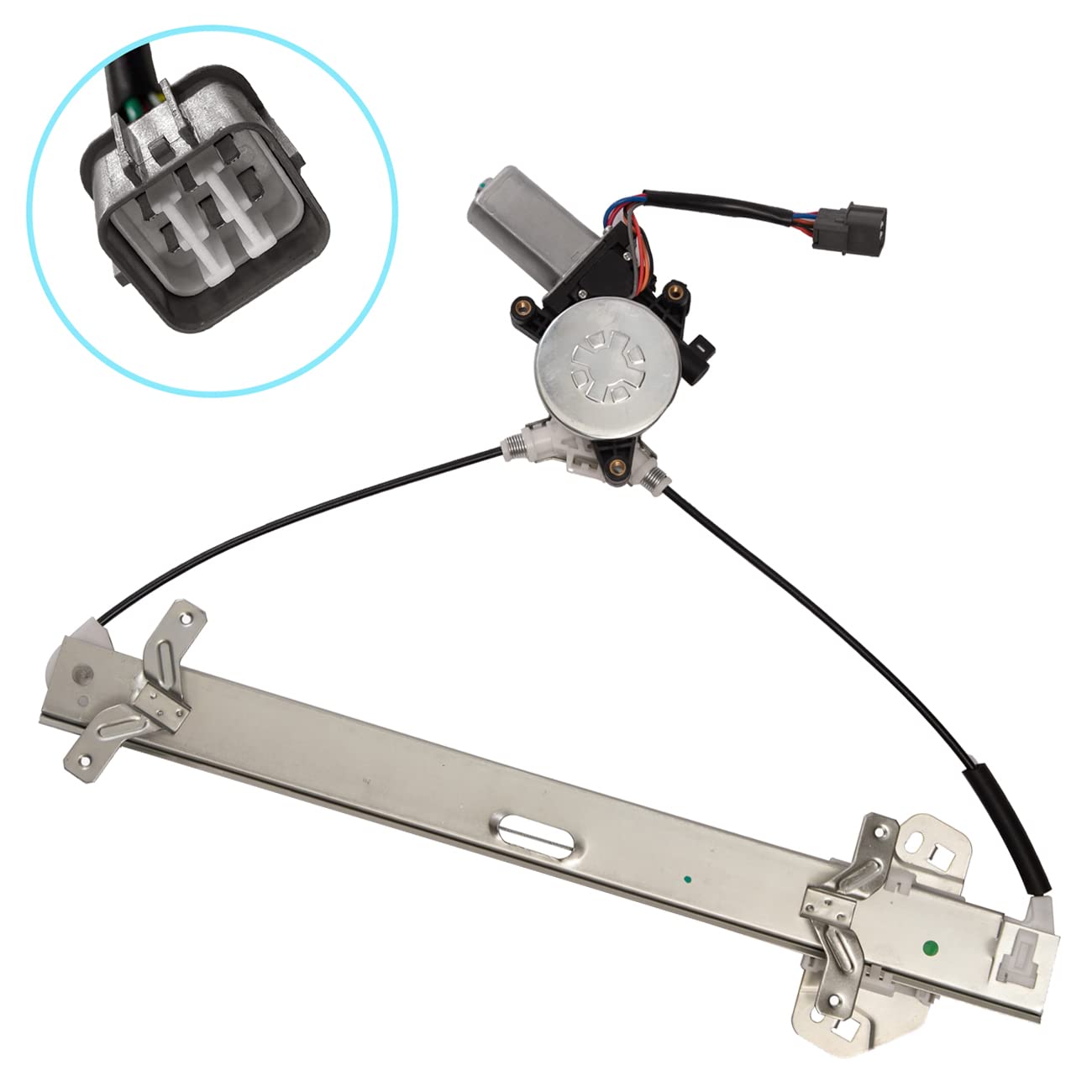 TUCAREST 741-306 Front Left Power Window Lift Regulator With Motor Assembly (Driver Side;Sedan 4-Door Only) Compatible With 2003 2004 2005 2006 2007 Honda Accord [# 72250SDAA02]