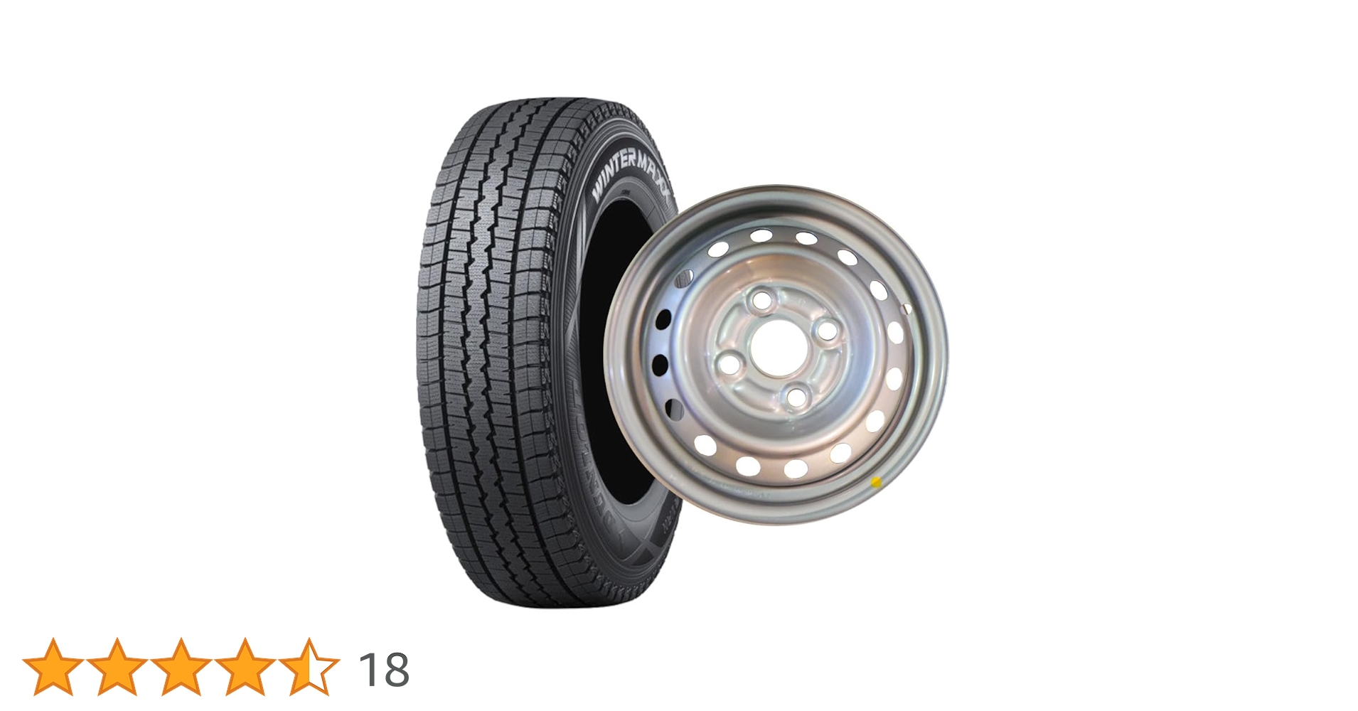 Amazon | 12インチ 4本セット スタッドレスタイヤ＆スズキ純正スチール