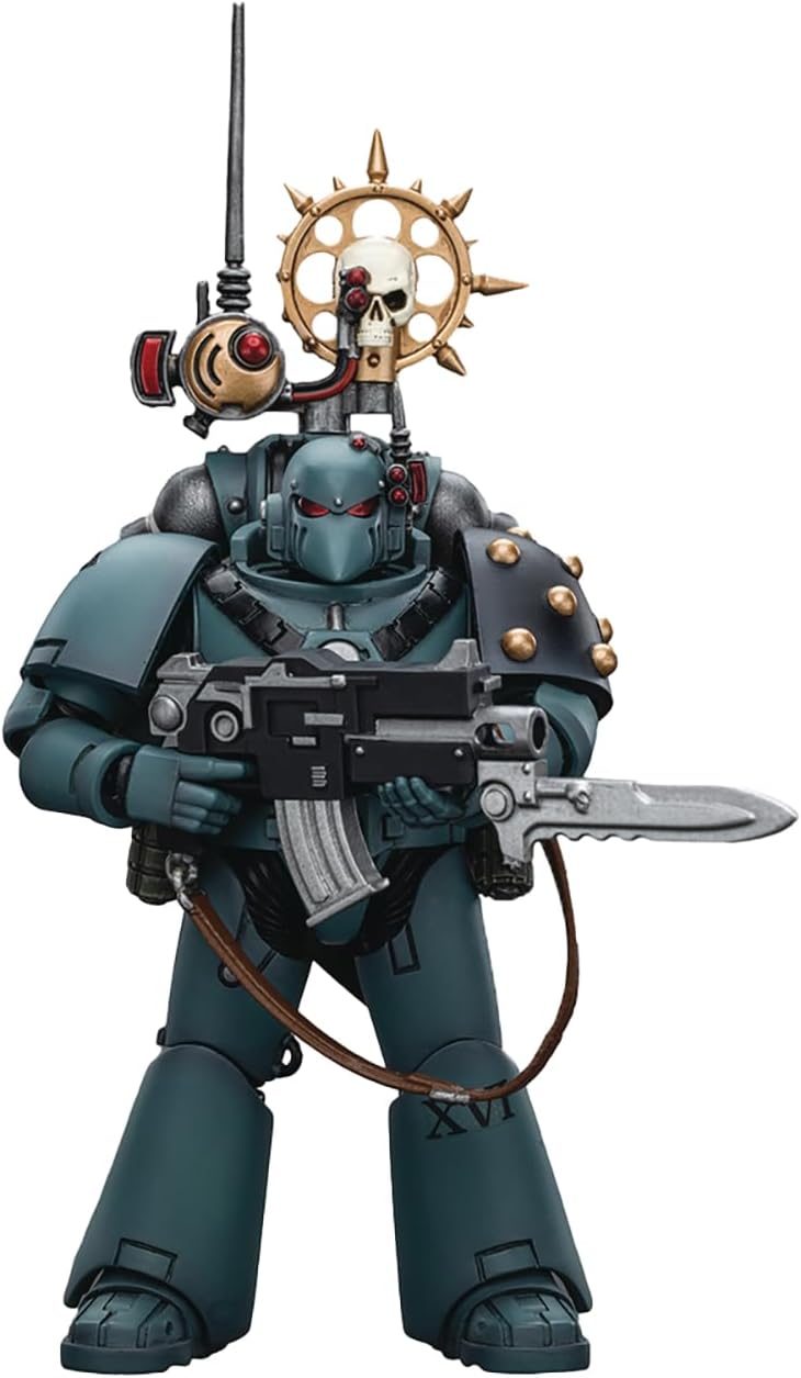 Warhammer 40K: Sons of Horus MKVI Tactical Squad Legionary with Nuncio Vox 1:18 Scale Action Figure