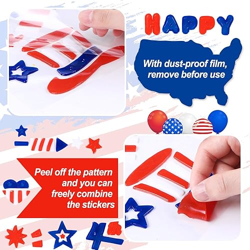 Miniatura 10 de JOICEE Calcomanías gruesas de gel para Halloween para niños, lindas calabazas, brujas, murciélagos, gatos negros, calcomanías para decoración de