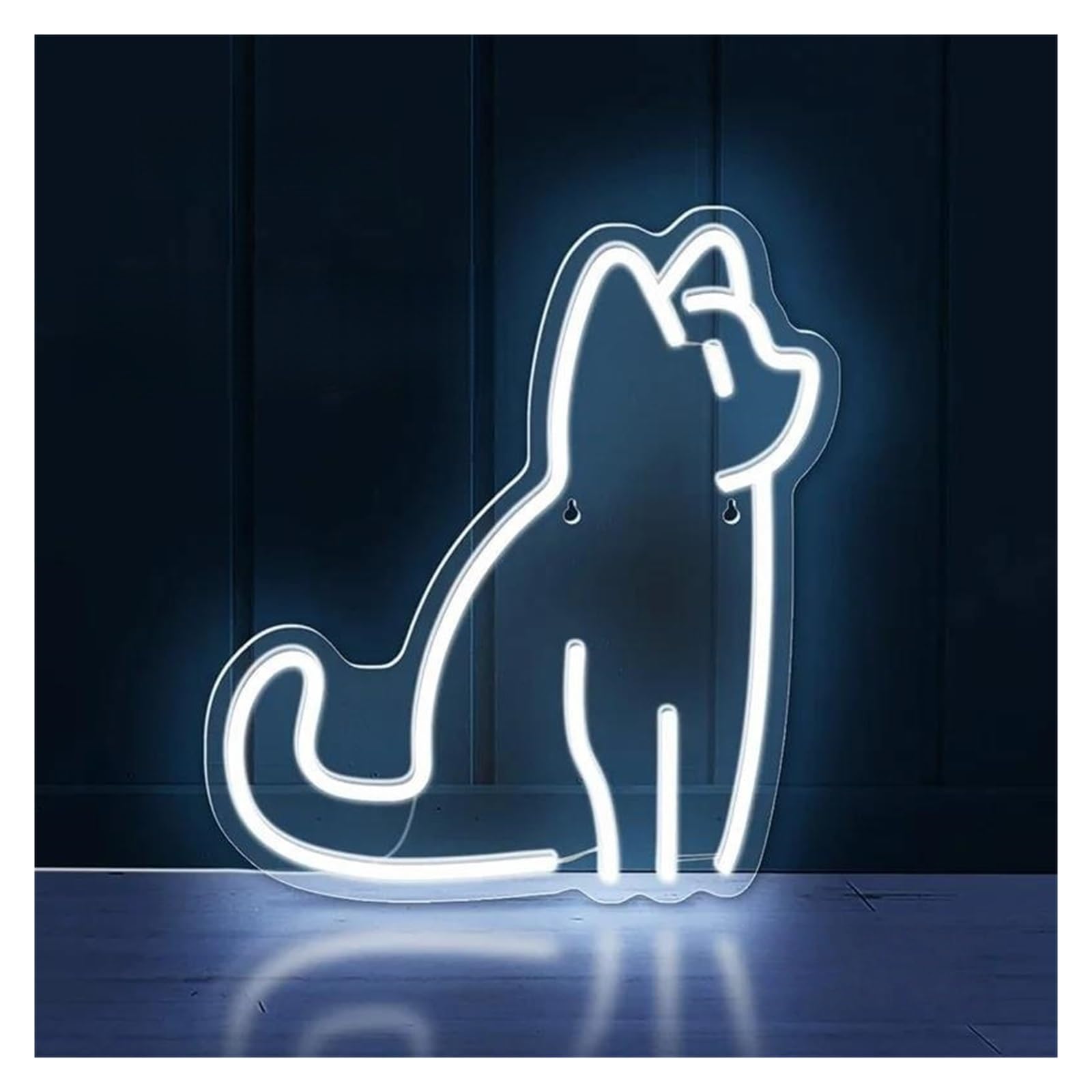 Shouxi A Sign Lamp Cat Neon Sign Nimal Neon Lights Decoration Lamp Usb Plug Pet Shop Room Wall Hanging 32Cmx35cm(A)