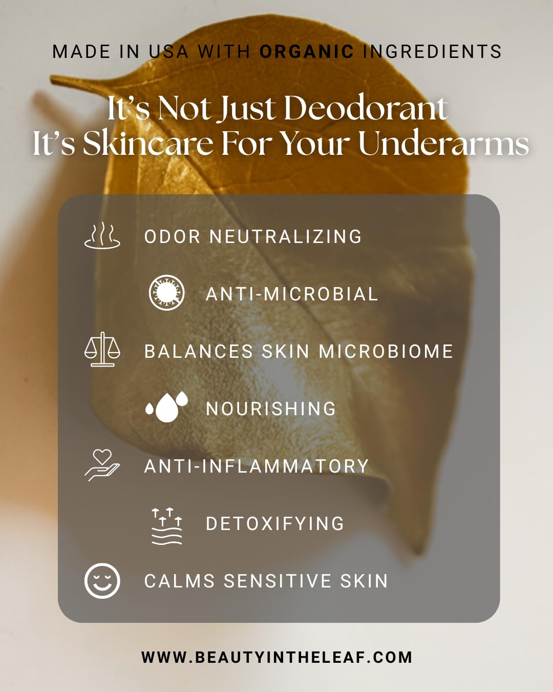 NEW! The Bare Stick Natural Deodorant | Made in USA with Organic Ingredients | Aluminum-Free | 100% Vegan | Unscented Fragrance-Free | Detoxifying Charcoal & Probiotic Odor Control Formula - Image 2