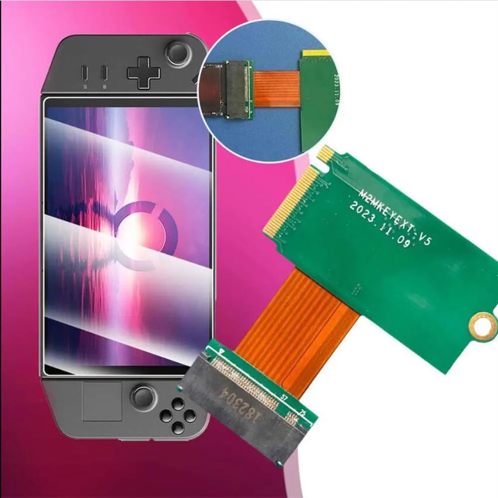 Adattatore per scheda SSD compatibile con Legion Go, console di gioco portatile Scheda di trasferimento da 2240 a 2280 NVMe M2 Scheda convertitore di disco rigido Transfercard (senza scheda SSD)