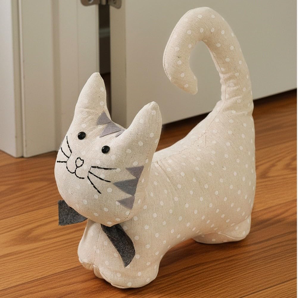 Simpatico fermaporta a forma di gatto 3D: protezione silenziosa e decorazione elegante per la casa