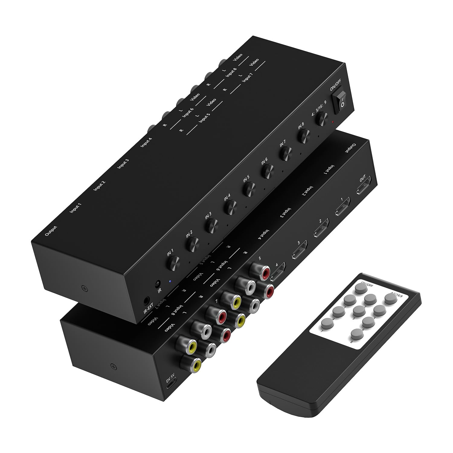 Switch＆プレステ4 Amazon.com: 8-in-1 HDMI/AV Switch with Remote Control, 4K@60Hz 4:4