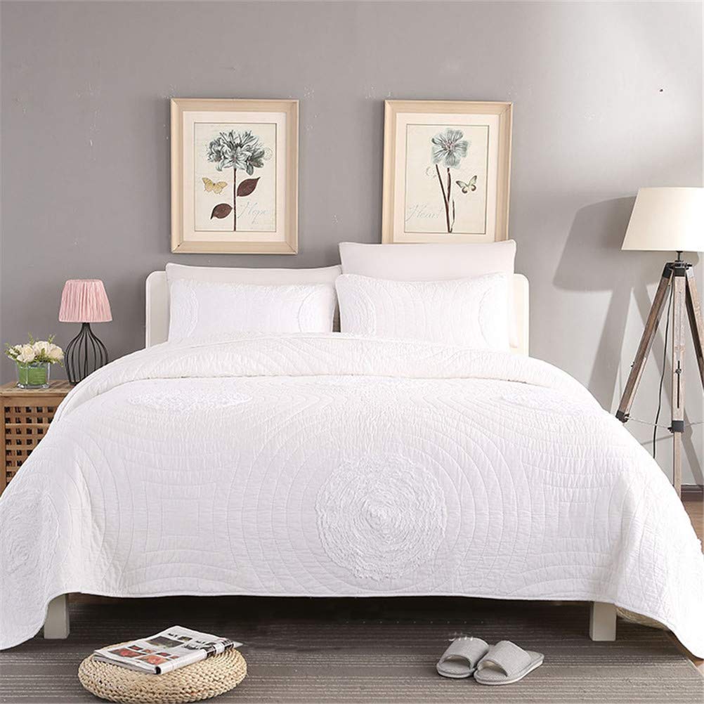 Jeté de lit réversible à fleurs en coton pour sublimer votre chambre