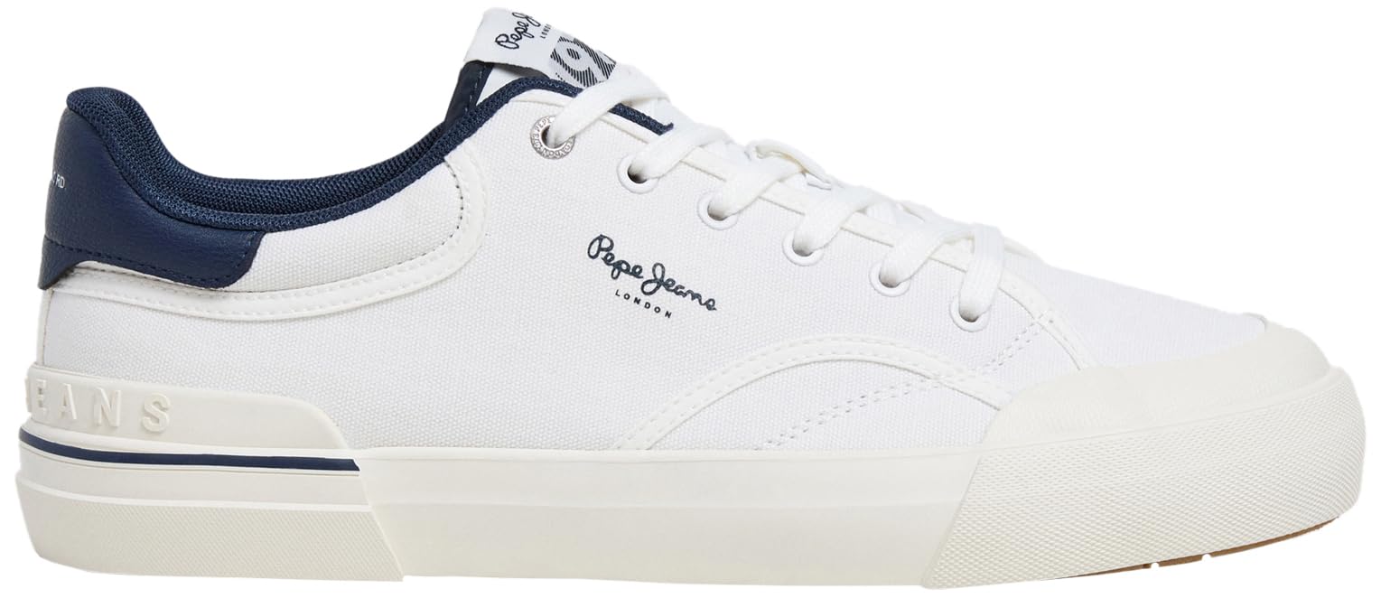 Pepe Jeans Men's Nolan Basic M Sneak, White (White), 43