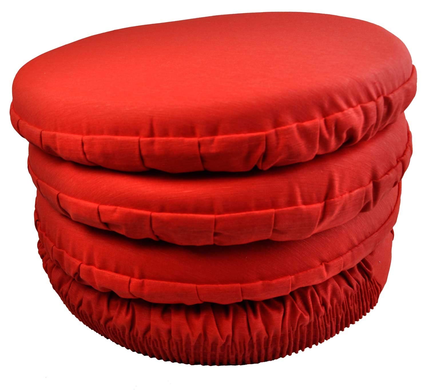 Cuscini Coprisedia Con Fascia Elastica PANAMA – Giallo Oro, Set 4 Pezzi, 38x38 Cm, Sfoderabili, 100% Cotone, Made In Italy