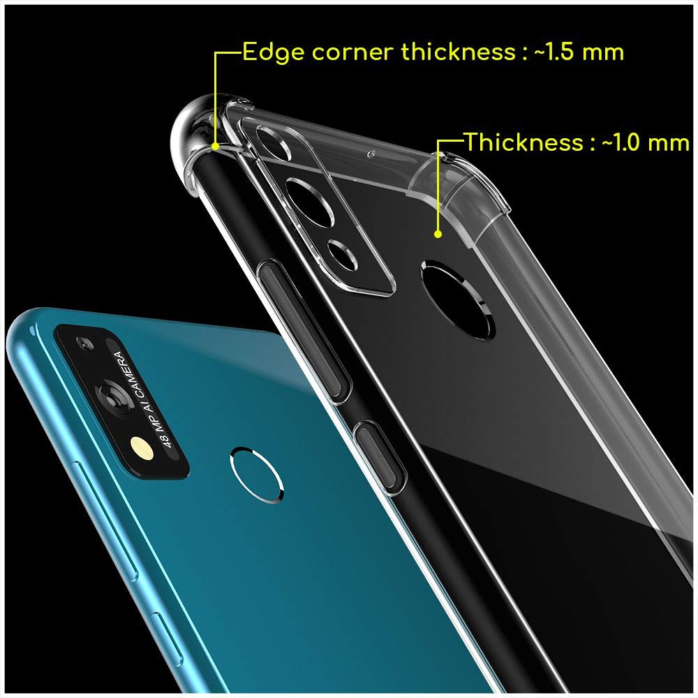 EbestStar Cover + 2 Vetri Temperati Per Honor 50 | Custodia Trasparente TPU Antiurto E Pellicole 9H | Accessori Montaggio Inclusi
