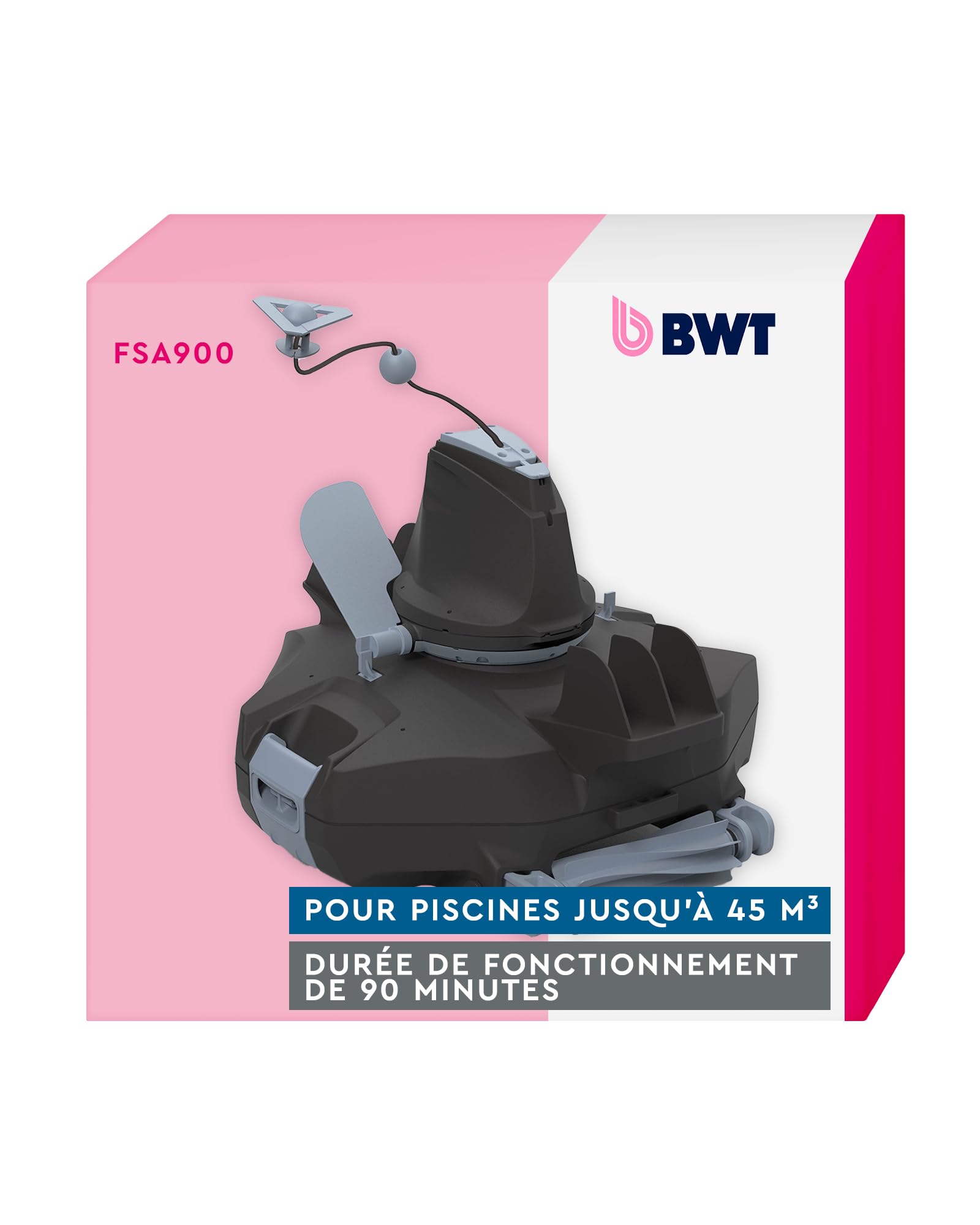 BWT Robot Piscine FSA900 pour Un Nettoyage du Fond de la Piscine sans Fil grâce au système Stop & Go