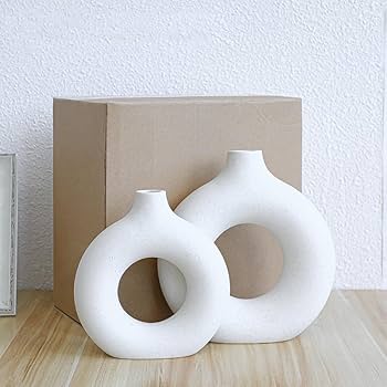 Amazon.co.jp: Fokulili葦葦花瓶、創意花瓶現代ホーム装飾