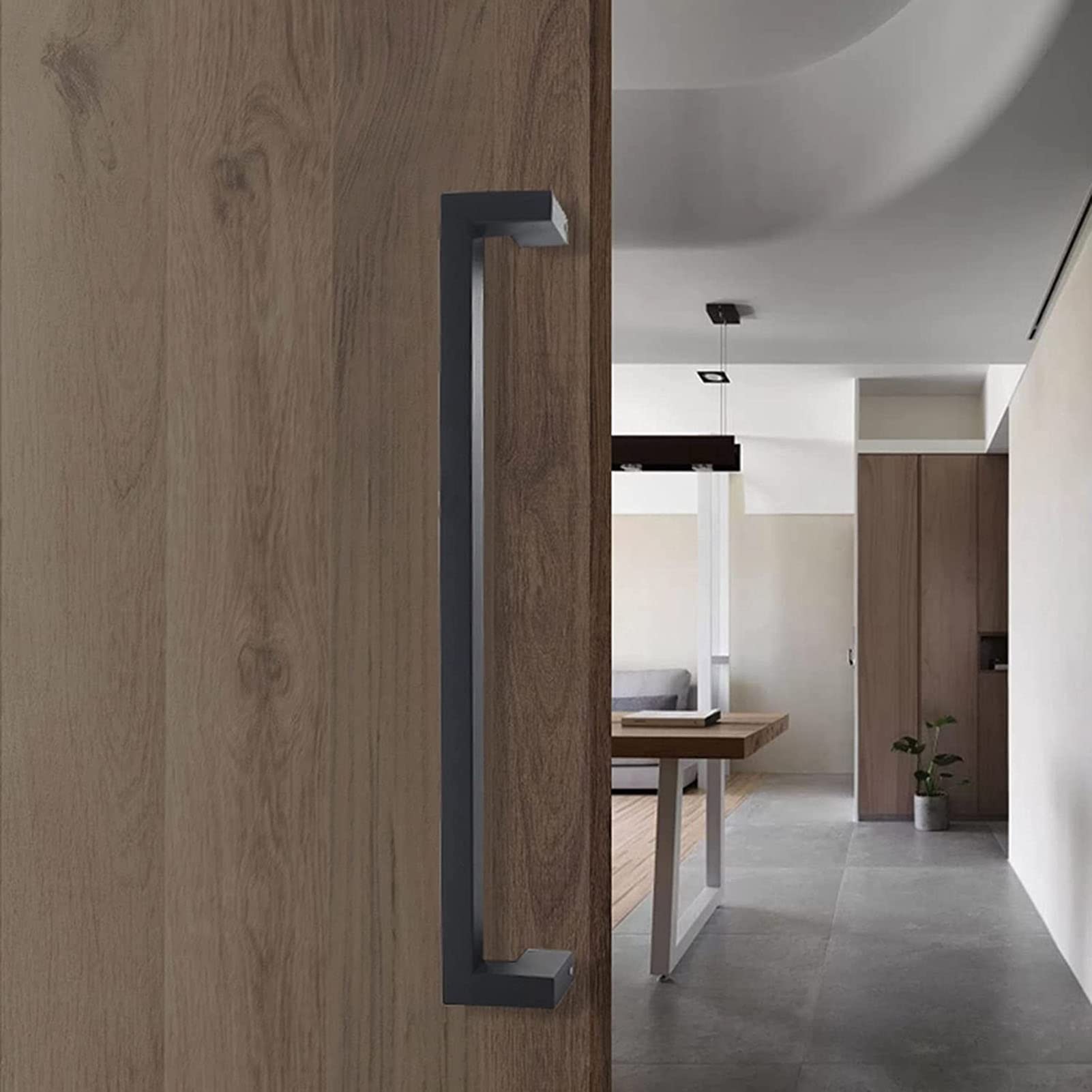SaryEdge Door Hardware,Heavy Duty Commercial Grade Stainless Steel Door Handle/Barn Door Handle/Glass Handles for Interior and Exterior Doors,5 Sizes,-L:60cm(23.6in),-L:60cm(23.6in)/57.5cm(22.6in)