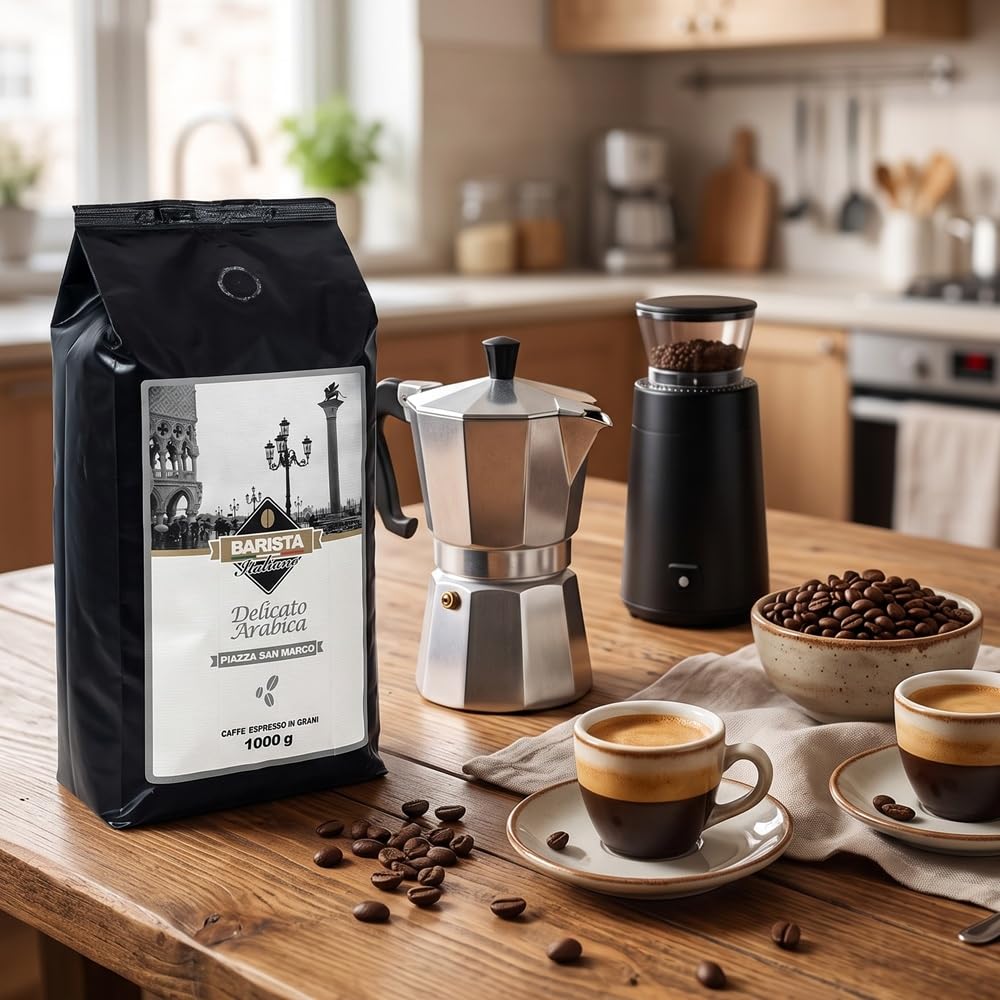 Barista Italiano - 2 x 1KG Café Natural En Grano (VARIEDAD DE CAFÈ) | Made in Italy