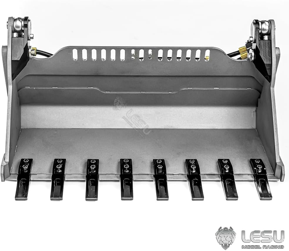 LESU 1/14 Metal Openable Bucket for RC Hydraulic Loader Aoue Mcl8 Model Parts