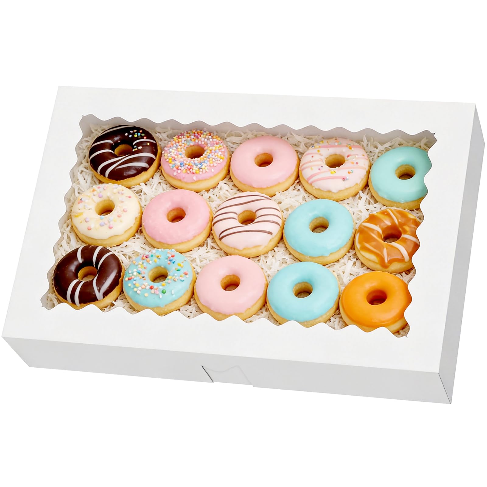 Amazon.com: Dayacoco 40pcs Bakery Boxes with Window, 16x11x2.5