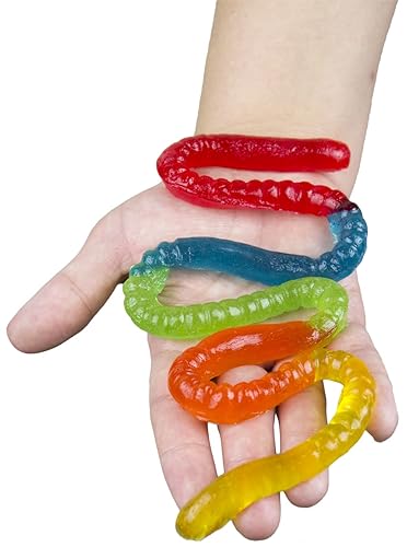 Miniatura 5 de Gummy Super Worm - 2 pies de sabor, paquete de 3, opciones originales y ácidas de GGB Candies (original, paquete de 3)