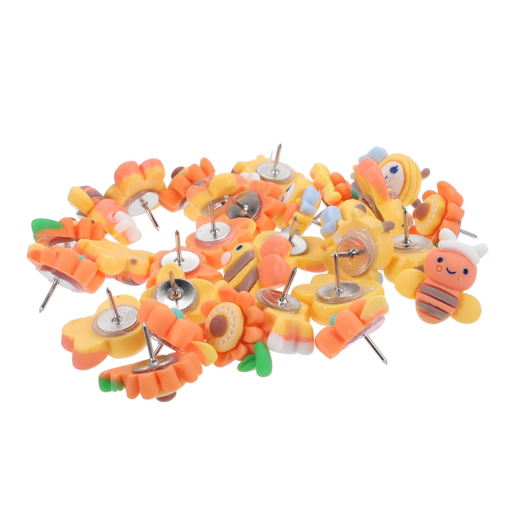 VILLCASE 120stücke Farbenfrohe Pushpins Resin Kawaii Design Für Pinnwände Korktafeln Und Karten Dekorative Stecknadeln Für Und -projekte