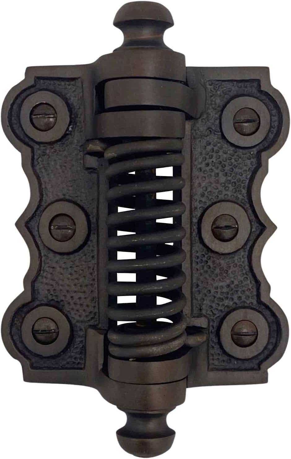 Brass Victorian Style Springing Screen Door Hinge (Bronze)