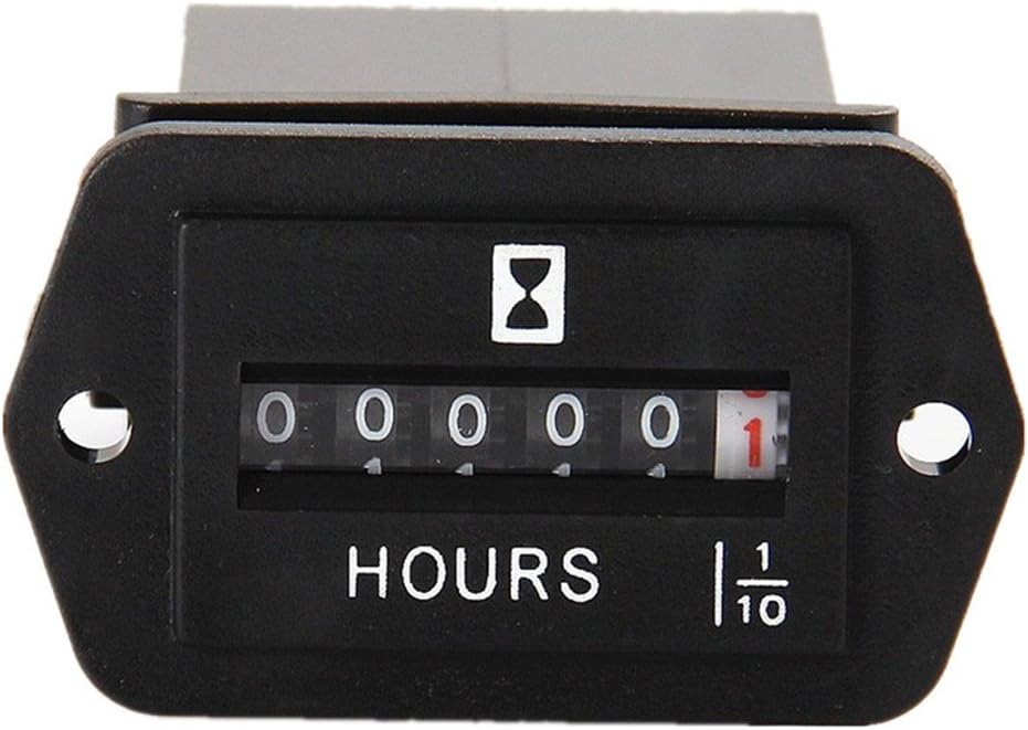 DC 6-80V Mechanical Hour Meter - AIMILAR Hourmeter for Diesel Engine Generator Boat Motorcross Motor Truck Tractor