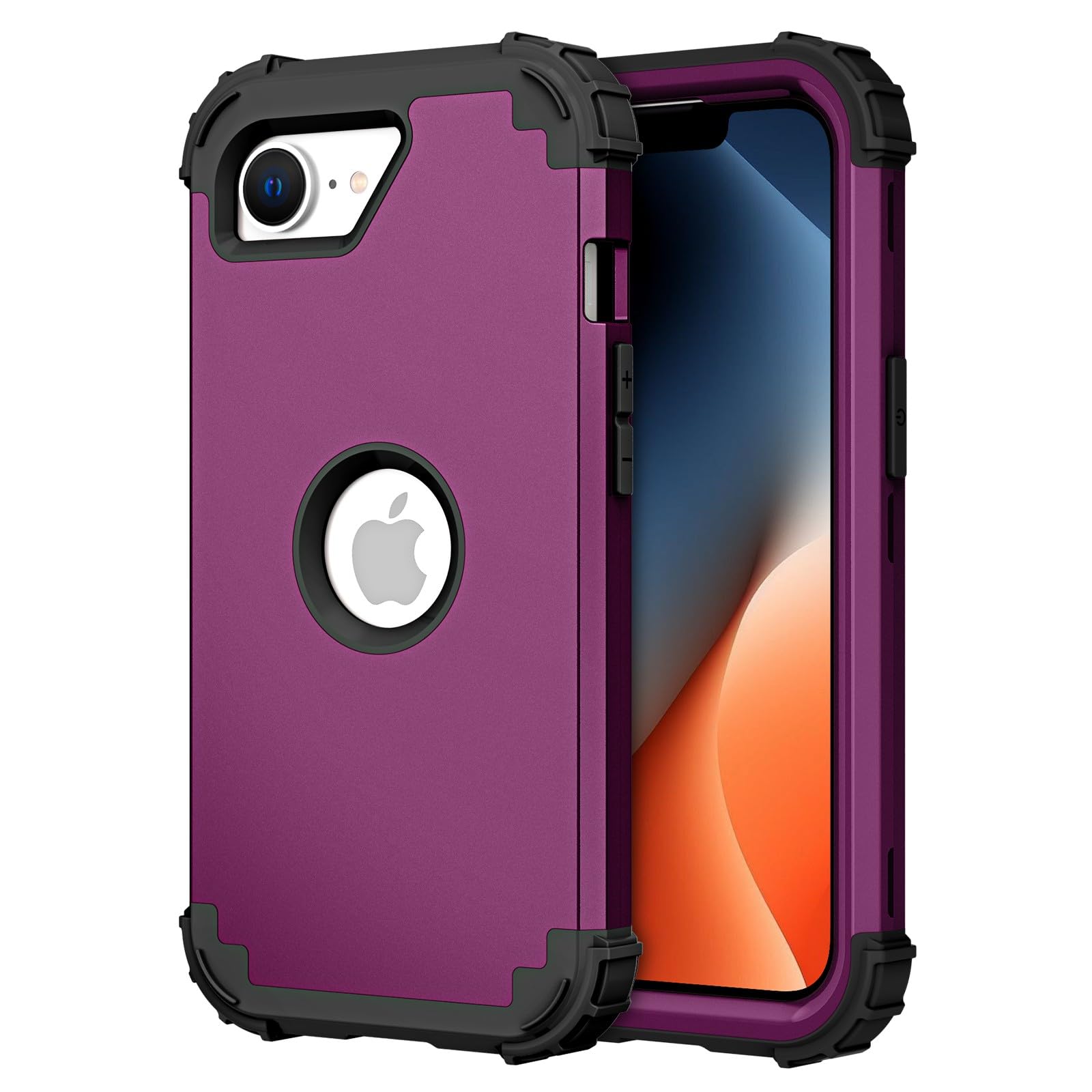 Coque pour iPhone 16E Asuwish anti-rayures violet foncé LK3JT - 8