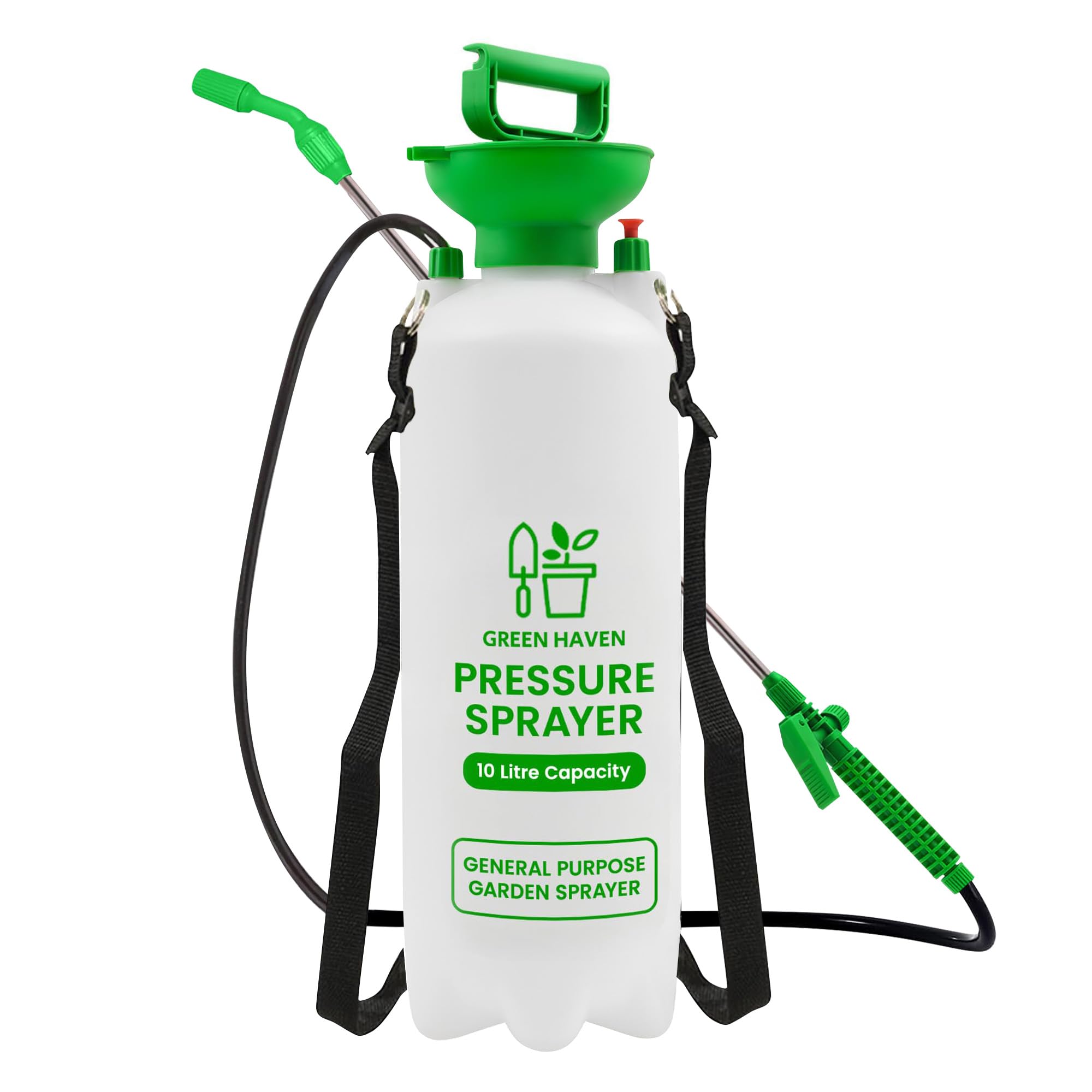 Green Haven 2 Litre Garden Pressure Sprayer – Pump Action Sprayer with Adjustable Nozzle & Carry Strap – Weed Killer, Pesticide & Fertiliser Sprayer — view 11