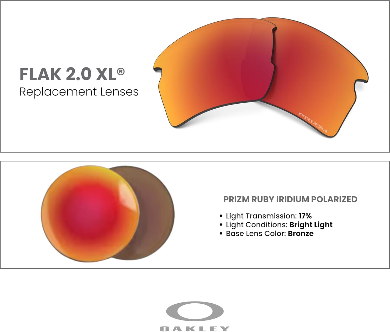 Oakley Authentic Flak 2.0 XL OO9188 REPLACEMENT Lenses+ Bundle Microfiber Pouch -FRAMES NOT INCLUDED - Image 3