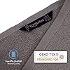 Lot De 8 Serviettes De Bain 100% Coton - 4 Serviettes (70x140 Cm) + 4 Essuie-mains (50x100 Cm) - 470 G/m² - Gris/Beige
