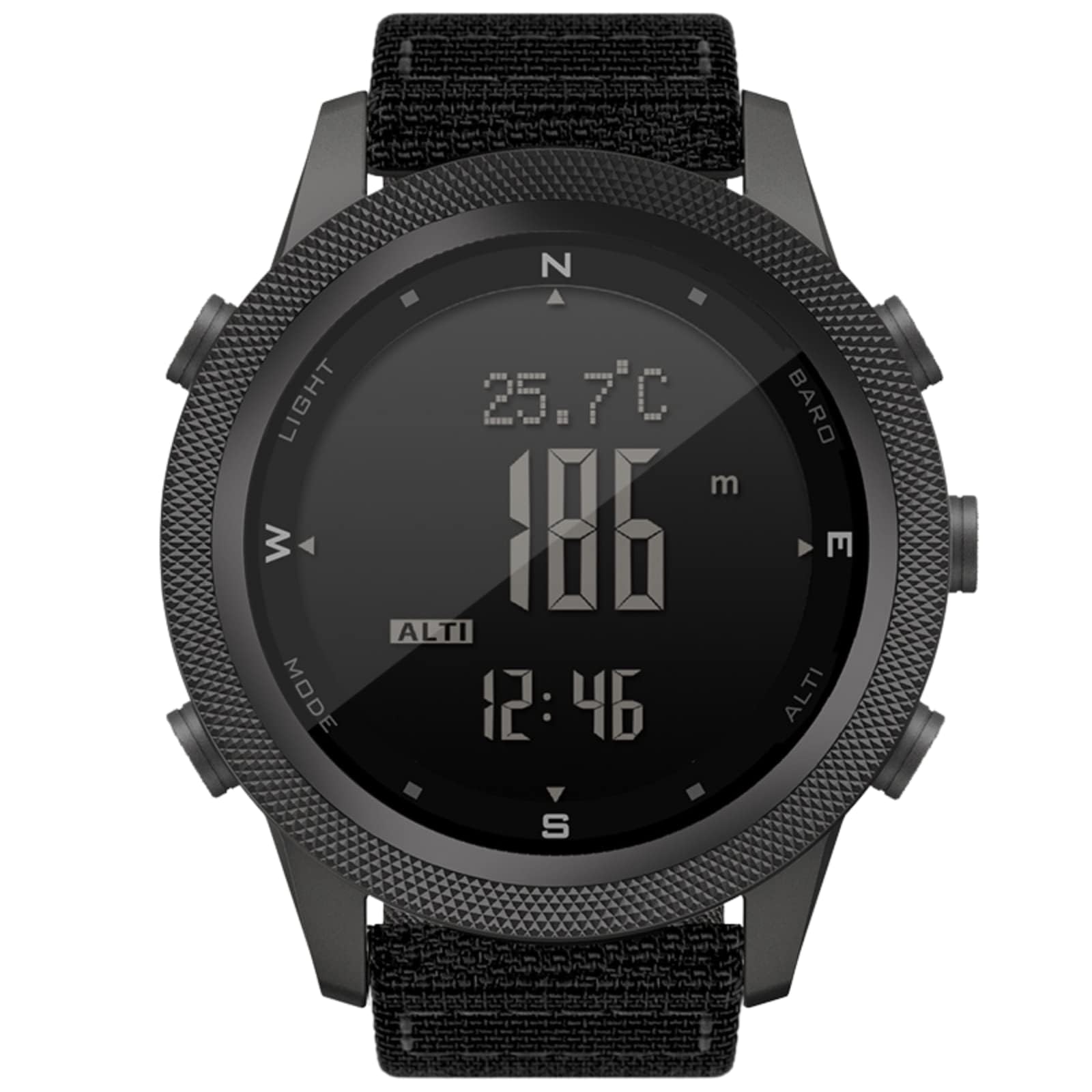 KASTWAVEKASTWAVE Men's Digital Sports Watch, Outdoor Survival Military Compass Rock Solid Digital Watches with Durable Band, Steps Tracker Pedometer Calories with Barometer,Altimeter,Step Counter