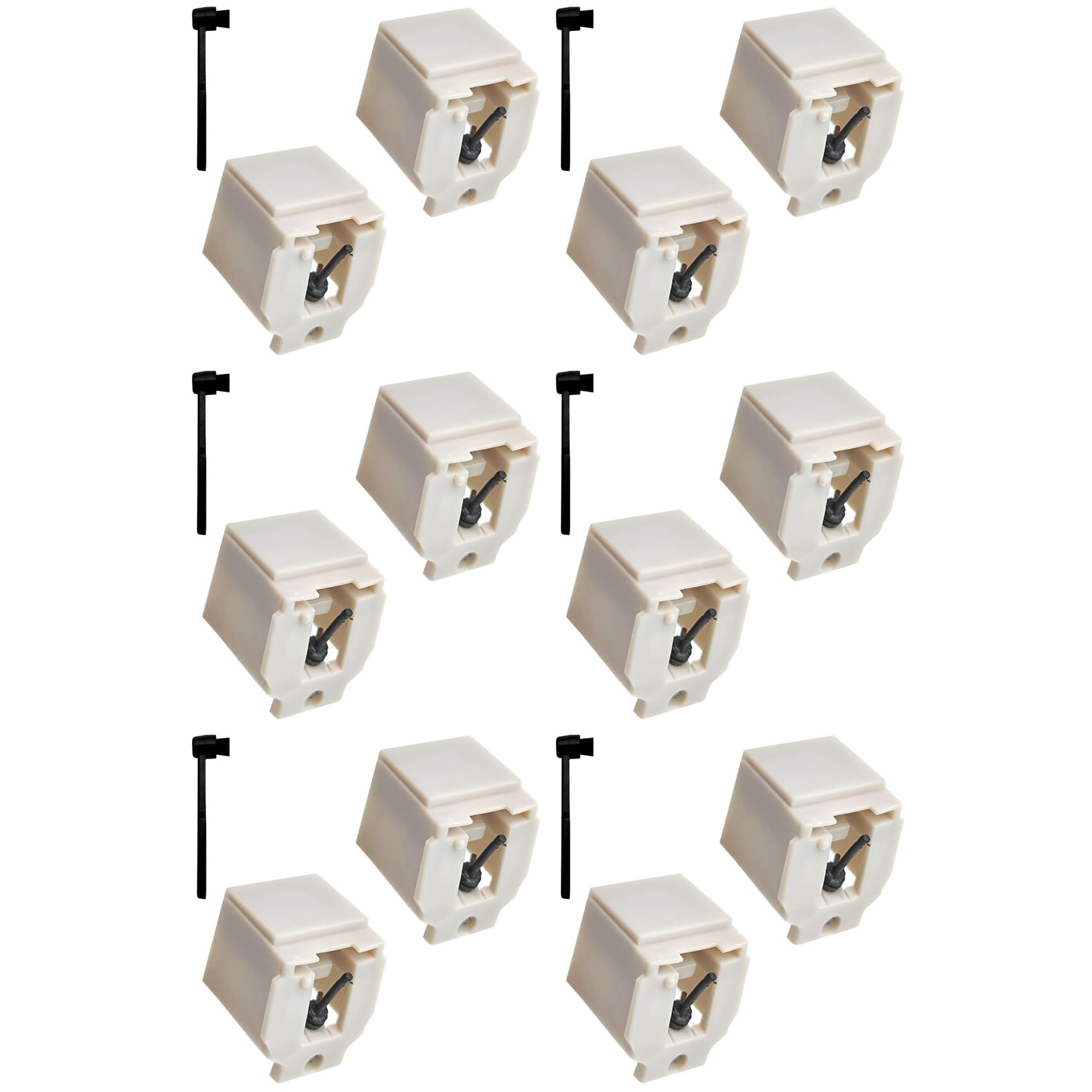 12 Puntine di Ricambio ATN3600L per Giradischi in Vinile per Giradischi AT-LP60 Giradischi Fonografo Platenspeler