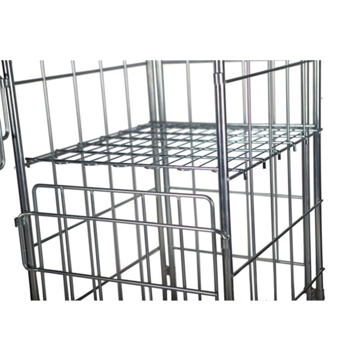 KM Bandeja intermedia - Estante adicional para roll container, optimiza el espacio, facilita la organización, fabricado en acero zincado, resistente y duradero, ideal para almacenes y supermercados