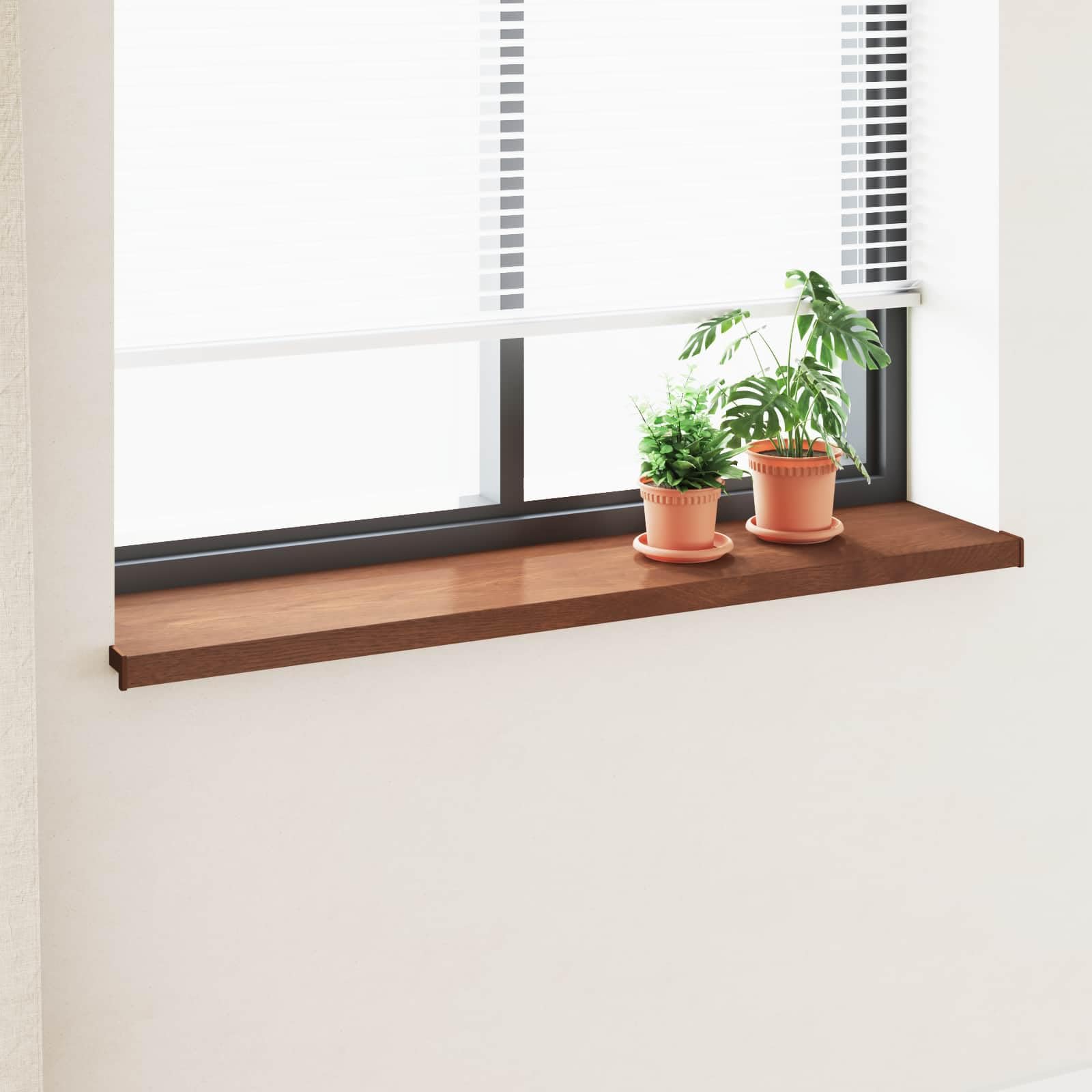 Parapet PCW brązowy 120 x 35 x 4,5 cm