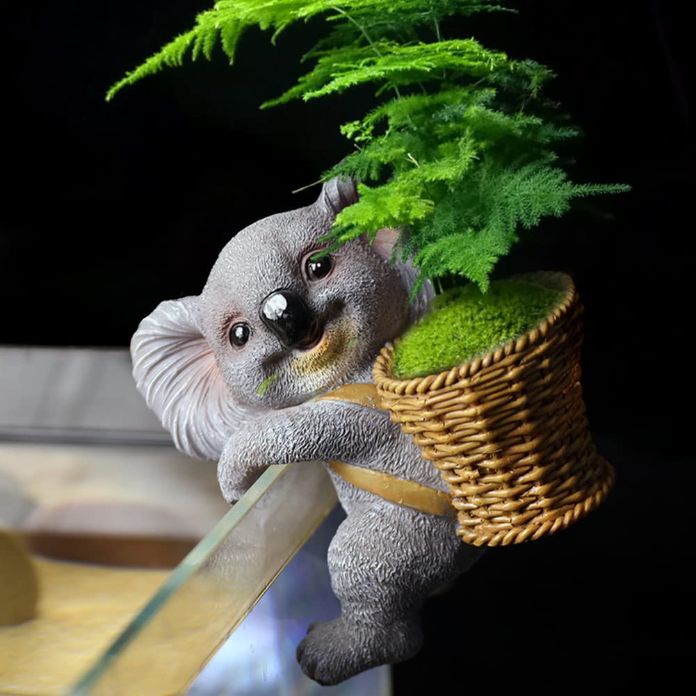 Amazon.com: WAYUTO Koala Sculpture Flower Pot Hugger Climbing