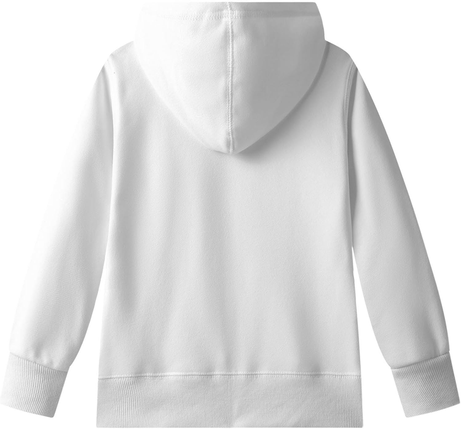 DILBYKE Boys Girls Hoodies Hooded Sweatshirts Solid Fleece Hoodie Classic Full Zipper Top Plush Cotton - Image 2