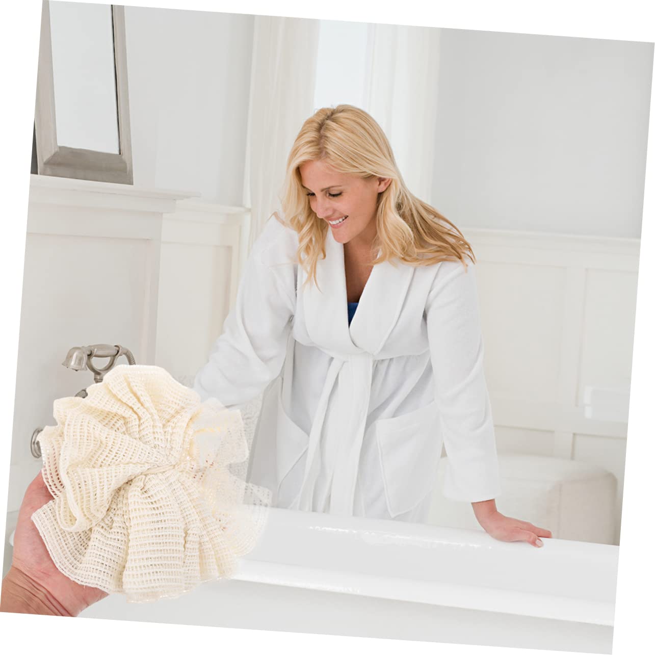 FOMIYES Juego de 3 Esponjas Exfoliantes para Baño Suaves Y Masajeadores para 4 Unidades