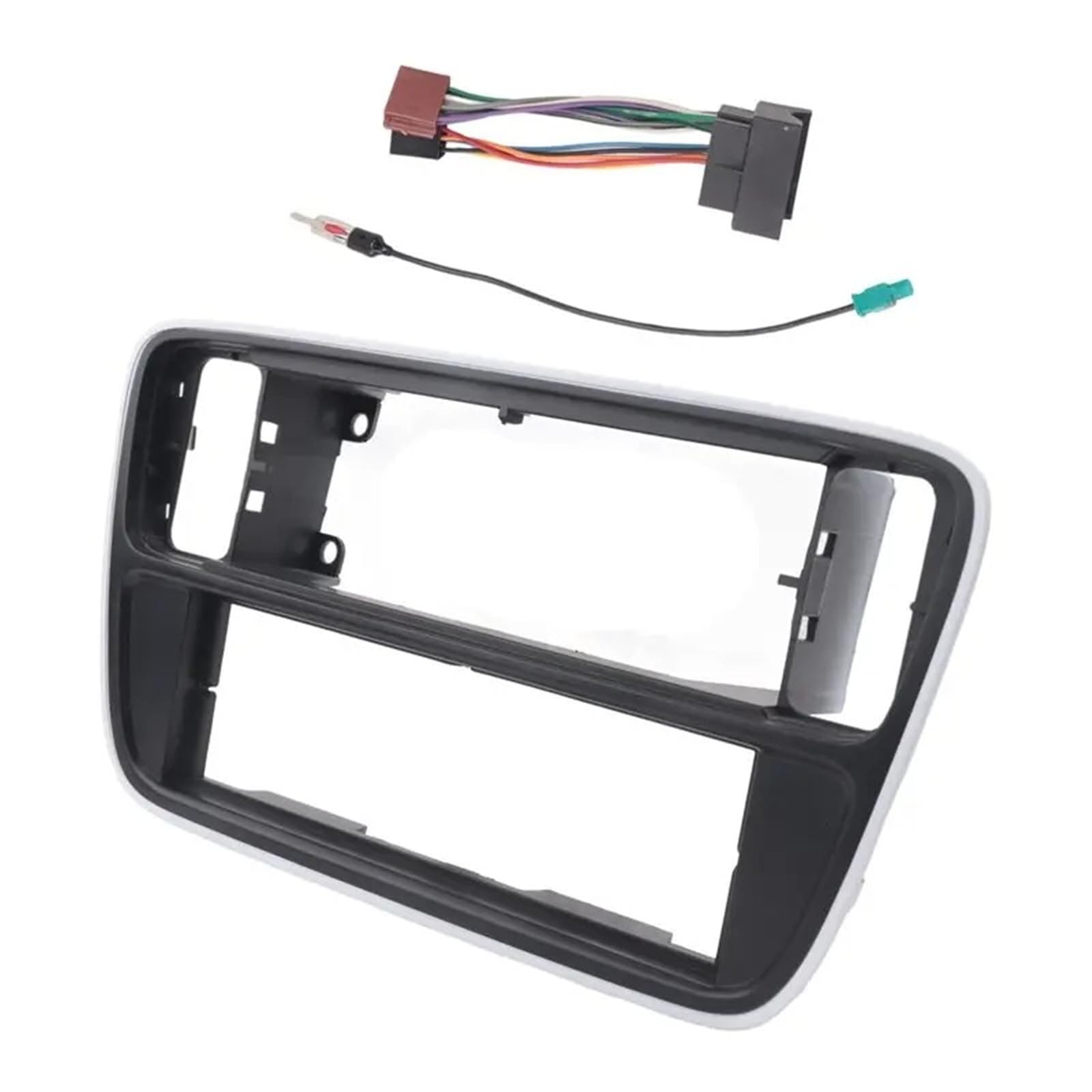 Pannello Autoradio Antenna Per Cablaggio Kit Cruscotto Per Auto Din Singolo Per Piastra Fascia Pannello Radio Telaio Per Seat Mii 2012+