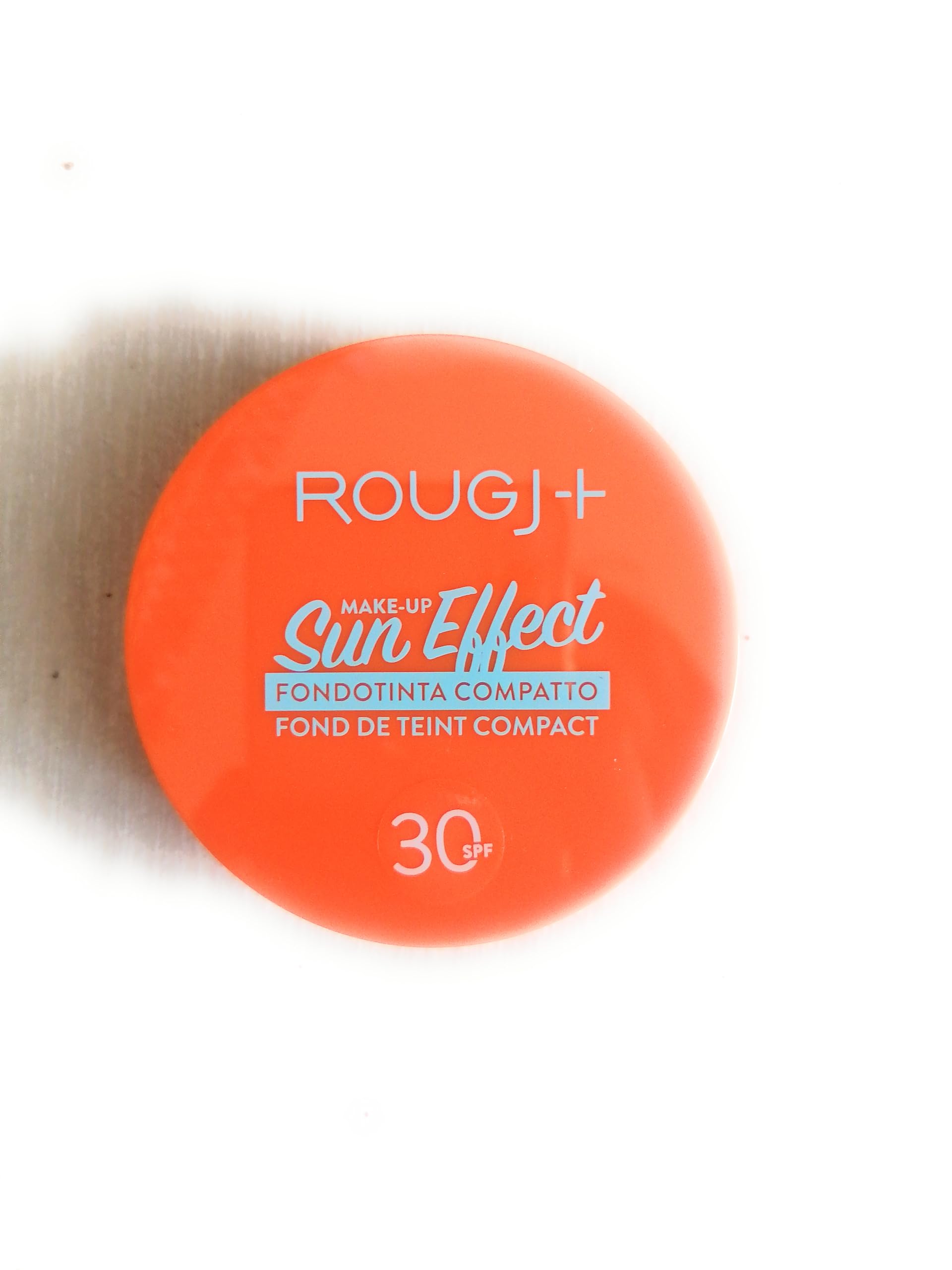 Rougj Make-​Up Sun Effect Fondotinta Compatto SPF 30, Protezione Solare, n.01