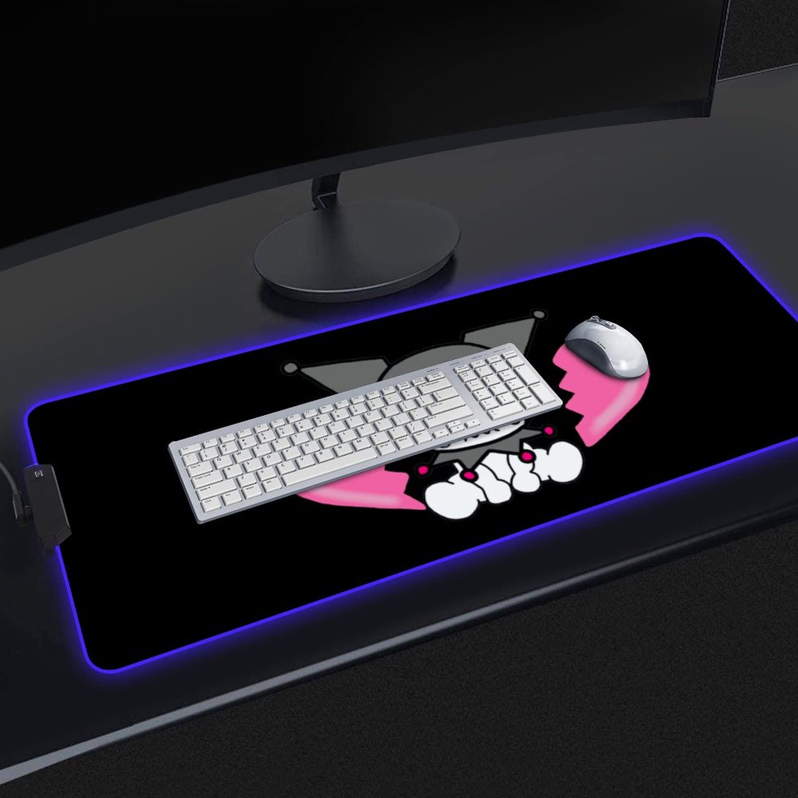 【完全未開封】クロミ ゲーミングマウスパッド 350x300mm ゲーミングガラスマウスパッド#Unipo サンリオキャラクターズ