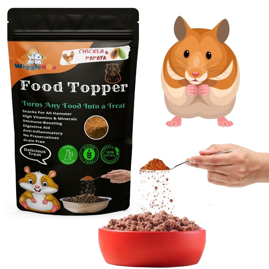 WiggleBoo Magical Hamster Food Topper || Joy of Best Taste || Chicken & Papaya Flavour || Grain Free & Protein Rich || Anti Oxident || 50g (B0C65494MW) Amazon Price History, Amazon Price Tracker