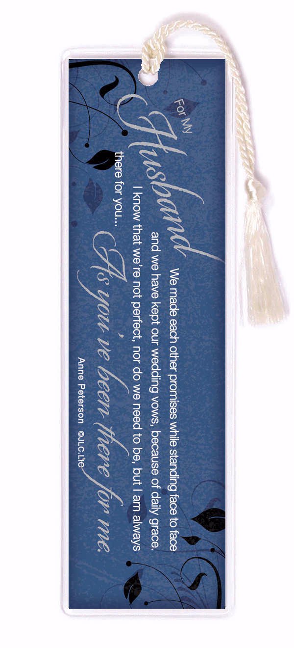 James Lawrence Prayer for Husband Always There for You 2 x 6 Inch Vinyl-Encased Paper Bookmark