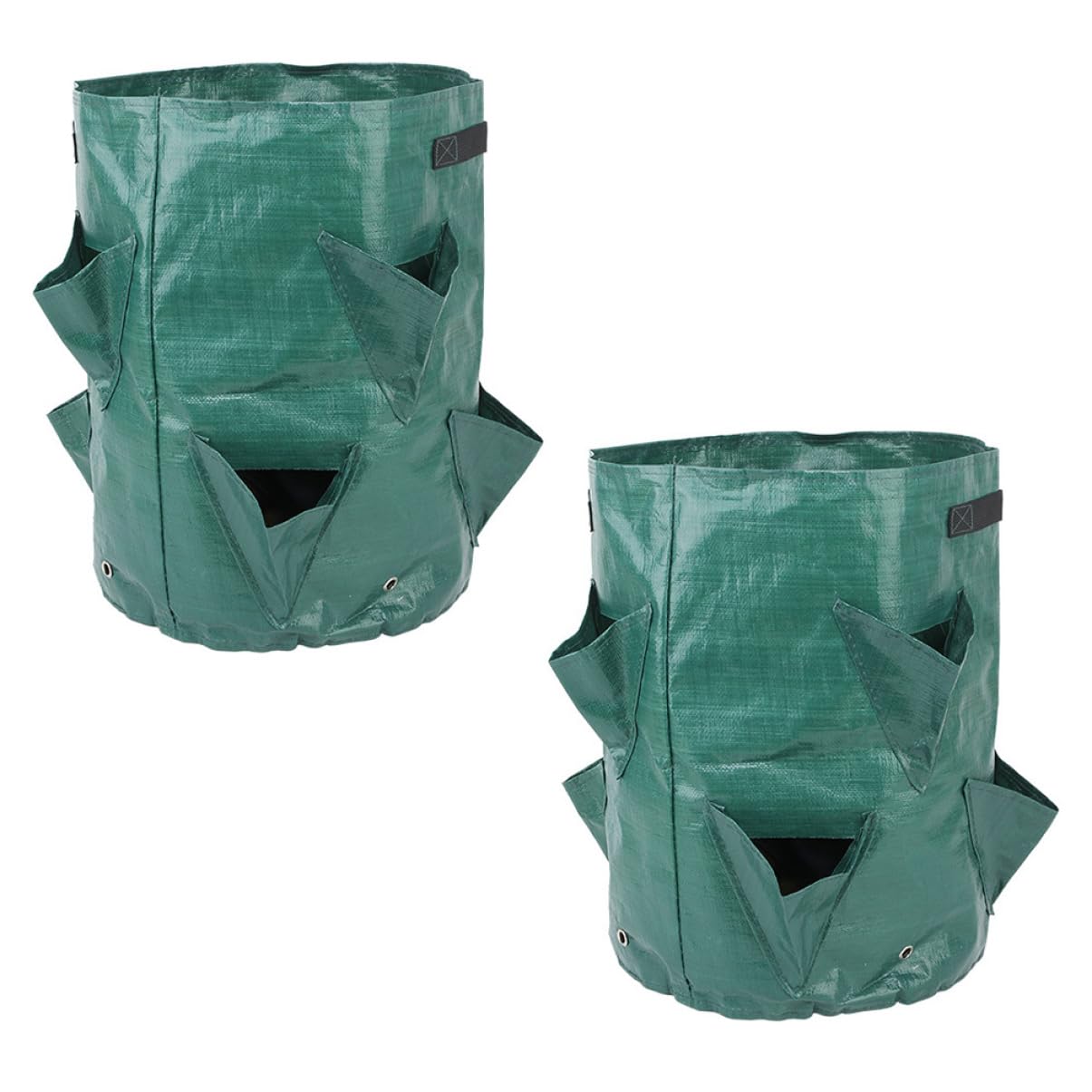 Abaodam 2 Series Bolsa De Plantación PE Jardín De Unidades Bolsa De Crecimiento Fresas Y Verduras Transpirable Y Reutilizable 2 Piezas*2