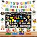 5th Grade Graduation Decorations, 3 Pcs Peace Out 5th Grade Banners with 1 Backdrop, 6 Hanging Swirls and 4 Honeycomb Centerpieces, Next Stop Middle School Party Decor for Elementary Promotion
